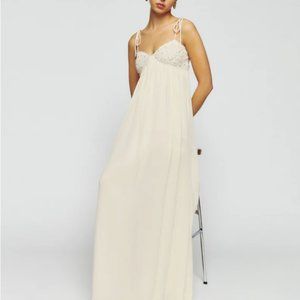 Doves Novelty Dress by Reformation, Size M, Gossamer